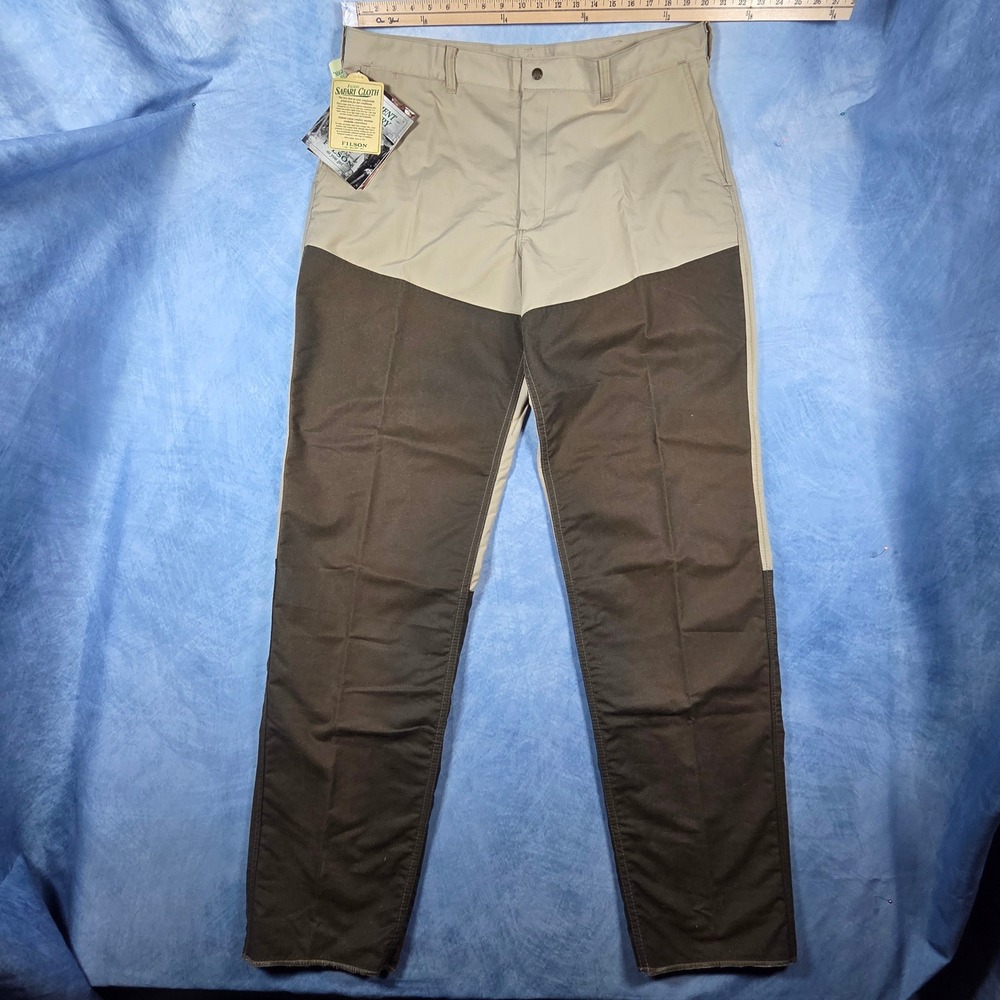 Filson Safari Cloth Brush Pants Mens 42 Hunting Trousers Tan Brown 1457-TN42 USA